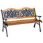 Banc d'extérieur, banc de jardin 50 po, causeuse de banc de parc