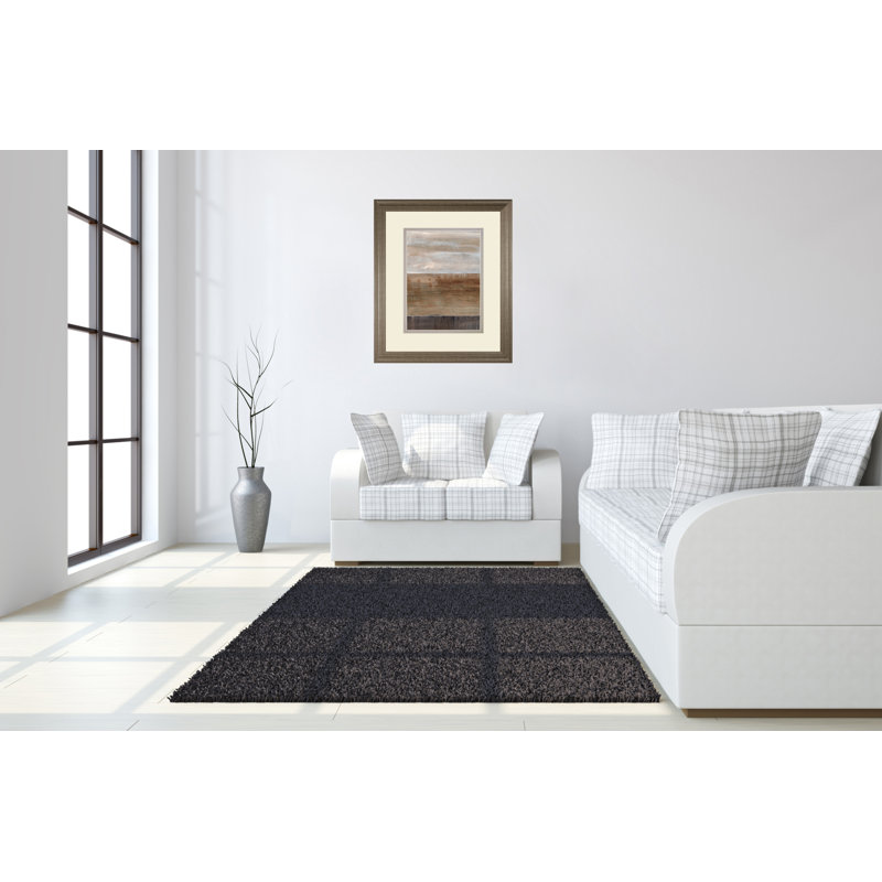 Earth Layers Wall Art - 34" x 40" - Brown Frame