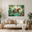 «Big Cats Amazon Jaguar», art mural en métal vert-1304080610