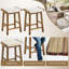Neosha Counter Stool with Solid Wood Frame