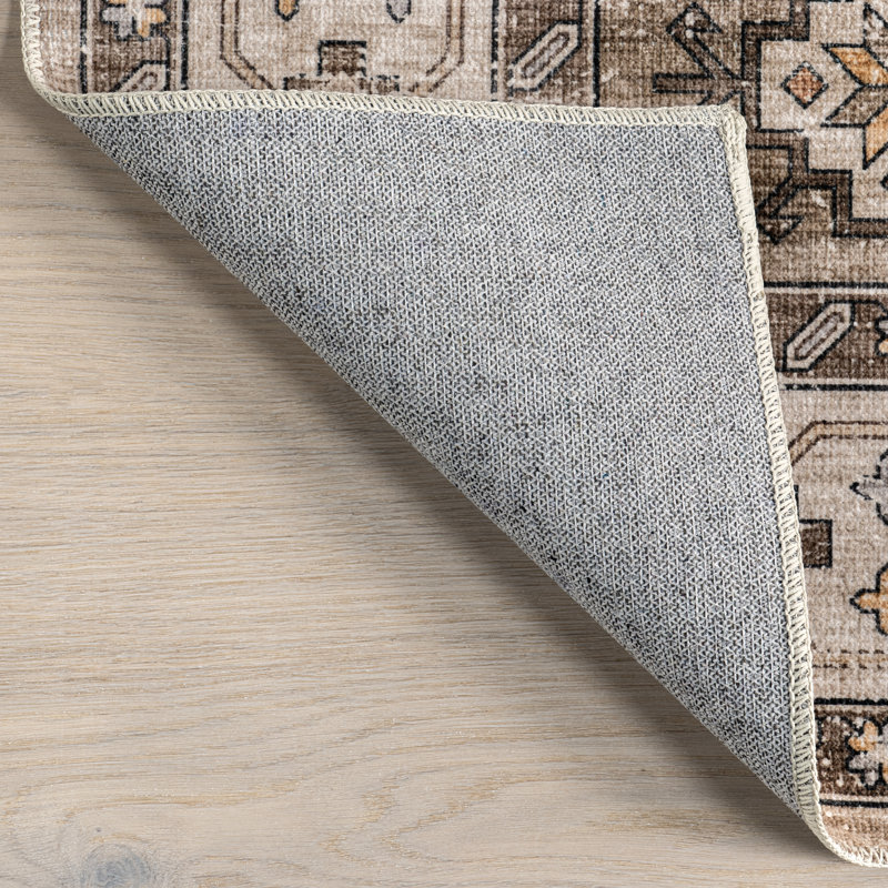 Tapis délavé à la machine Haskett, Rectangle 6 pi x 9 pi
