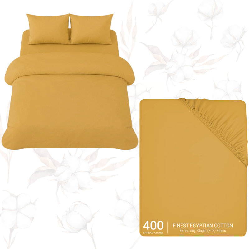 Cotton No Pattern Duvet Cover Set, Single