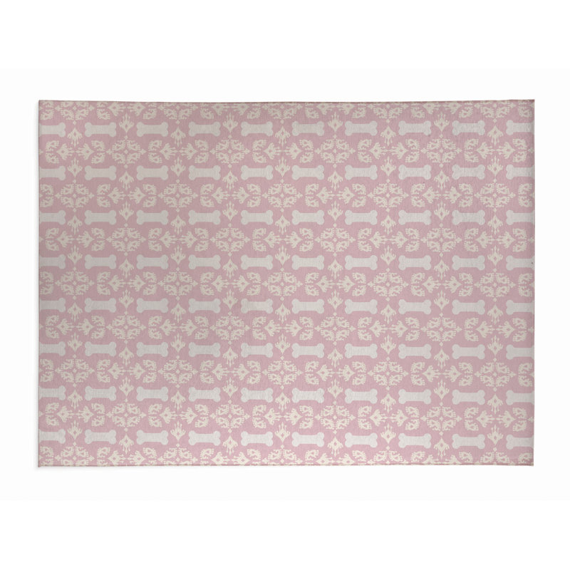 Napperon pour chien en forme de pia, Rose, H 0,08 po x l 24 po x P 36 po