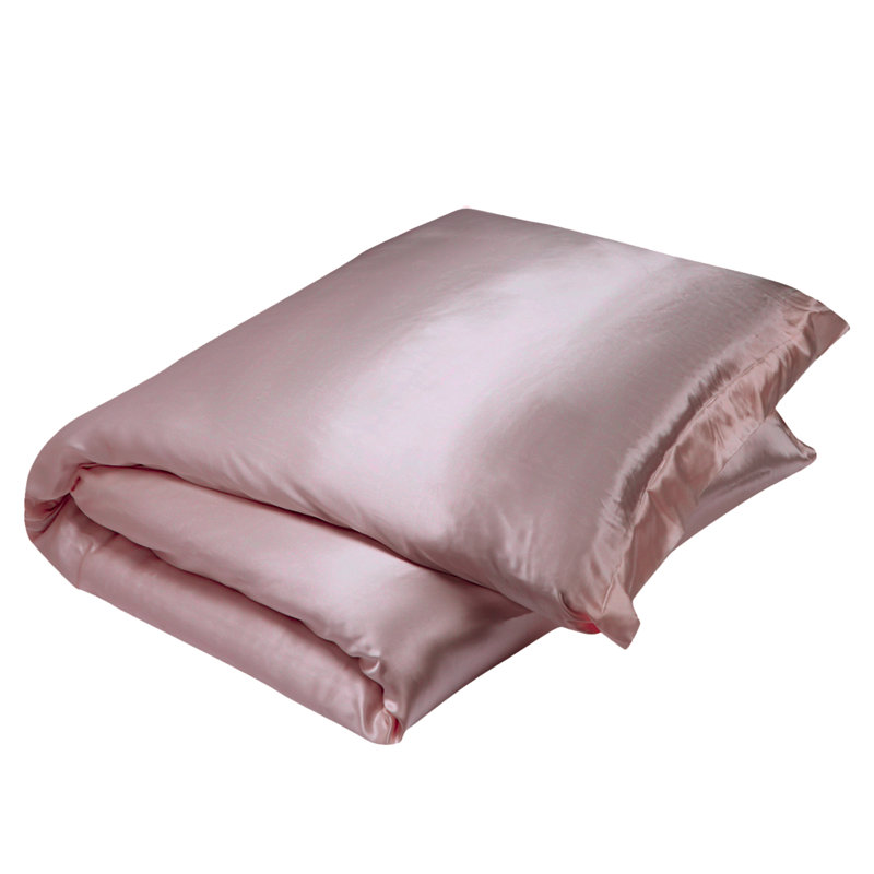 Signature Duvet Cover, W 88"x L 92", Plain Vintage Pink
