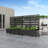 Metal Planter Box with Trellis with Wheels-1496746830