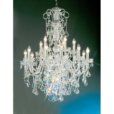 Bohemia 15 - Light Glass Dimmable Tiered Chandelier