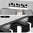 Adjustable-Height 4-Light Modern Black Vanity Lamp-1588739542-1588739543