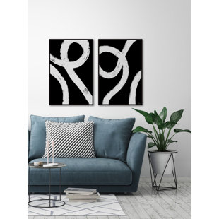 Seek The Path by Parvez Taj - 2 Piece Floater Frame Painting Set on Canvas