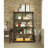 Itzel Wood Metal Bookshelf With 4 Open Compartments