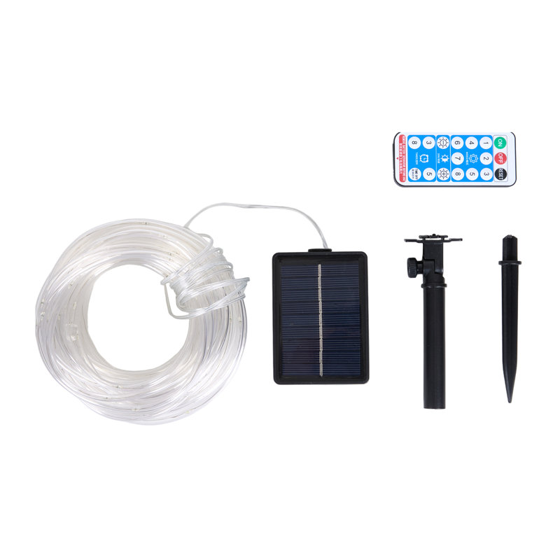 1000cm LED Solar Powered 100 - Bulb Cord String Light