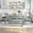 6-piece Dining Table Set With 4 Upholstered Chairs And Bench,dining table set,dining room set-277266658-277266668-277266659