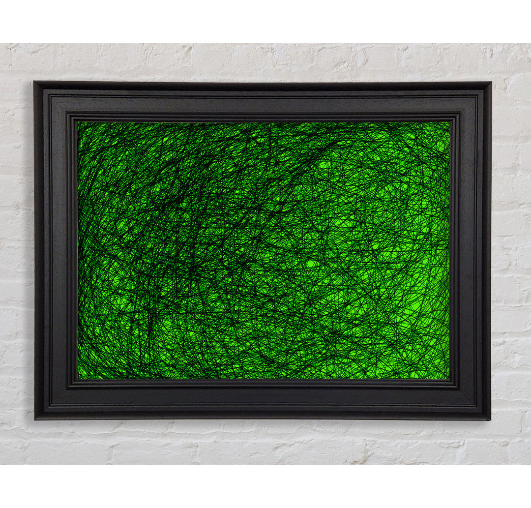 Gerahmtes Leinwandbild Space Matter Green