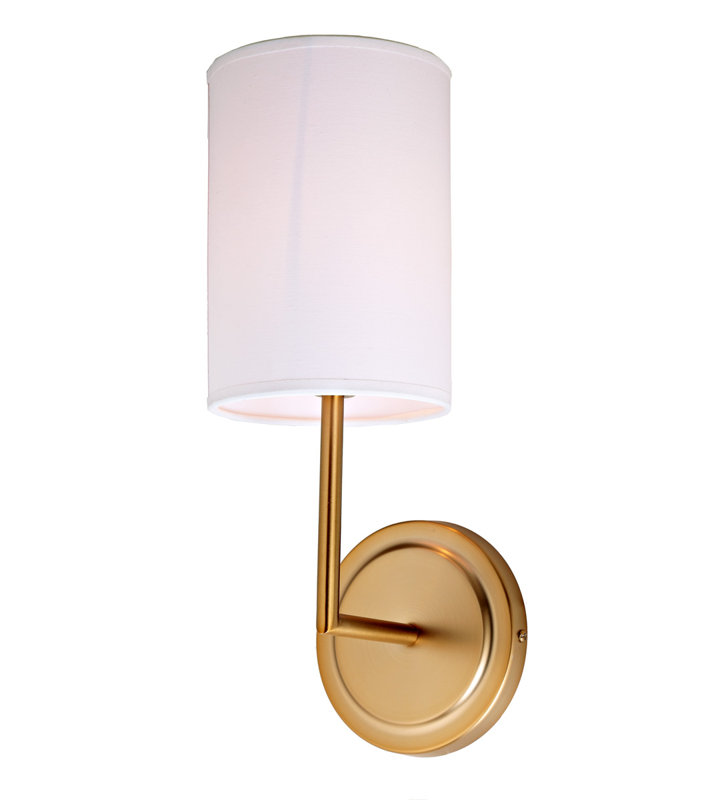Rainah Armed Sconce, Satin Brass