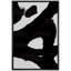 BAW, coups de peinture foncée, motifs géométriques, minimalisme, détente moderne, calme, noir et blanc-102488064-102488065
