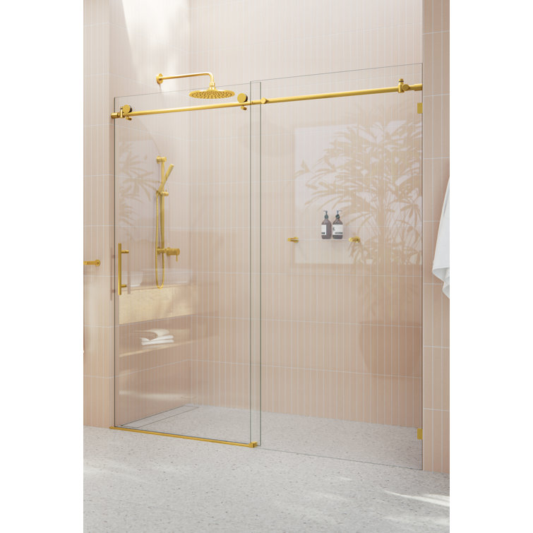 Eclipse 68 - 72 in. x 78 in. Fully Frameless Sliding Shower Door