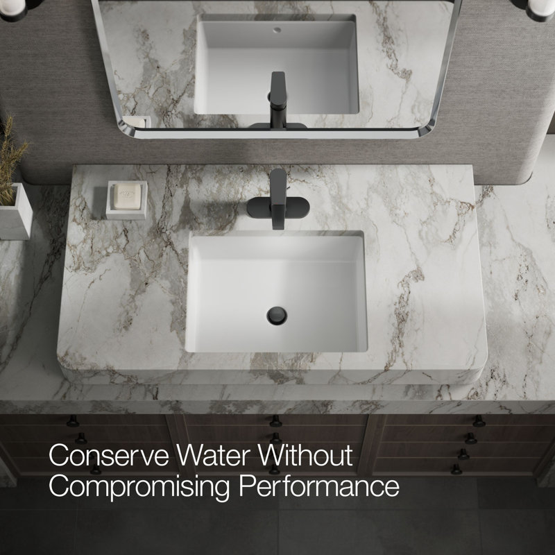 Taut Single-Control Lavatory Faucet with Escutcheon, Matte Black