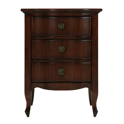 Commode d'appoint rectangulaire à 3 tiroirs en bois l 21,5 po Jahmar