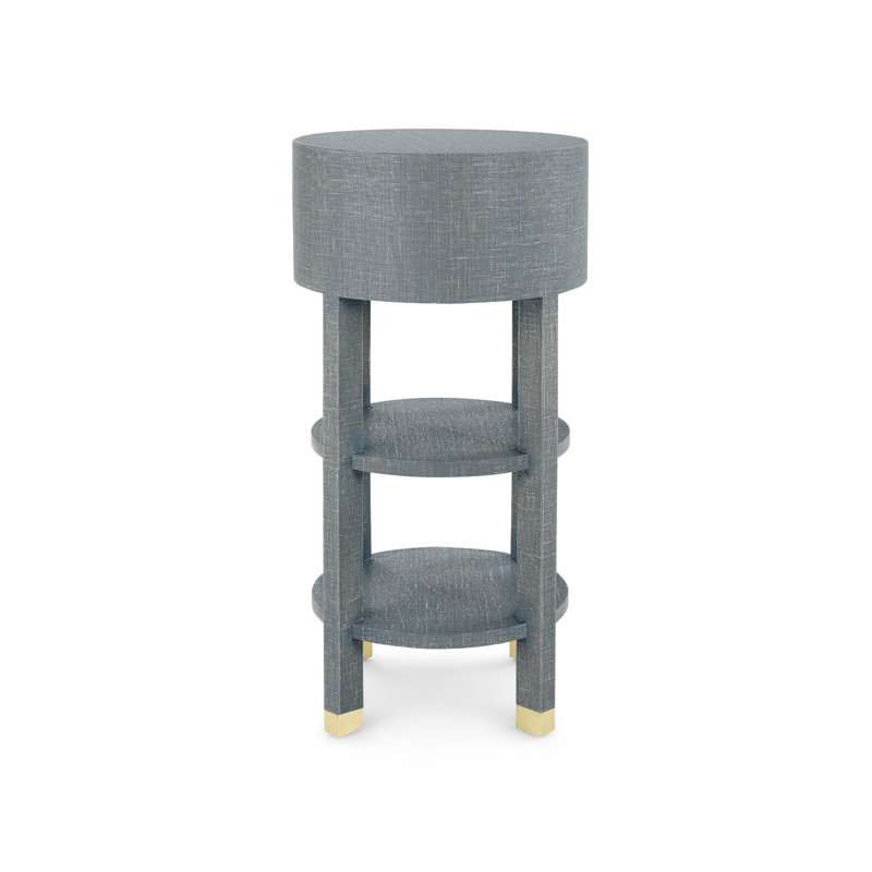 Claudette End Table, Gray, Natural