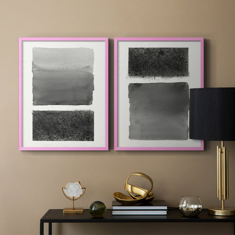 «Reflection and Réfraction I», reproduction encadrée de qualité supérieure - prête à être accrochée - aucun clou requis - aucun clou requis