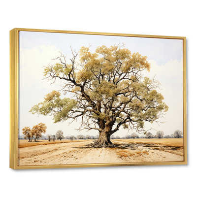 Chêne, impression sur toile, impression de nature de forêt minimaliste