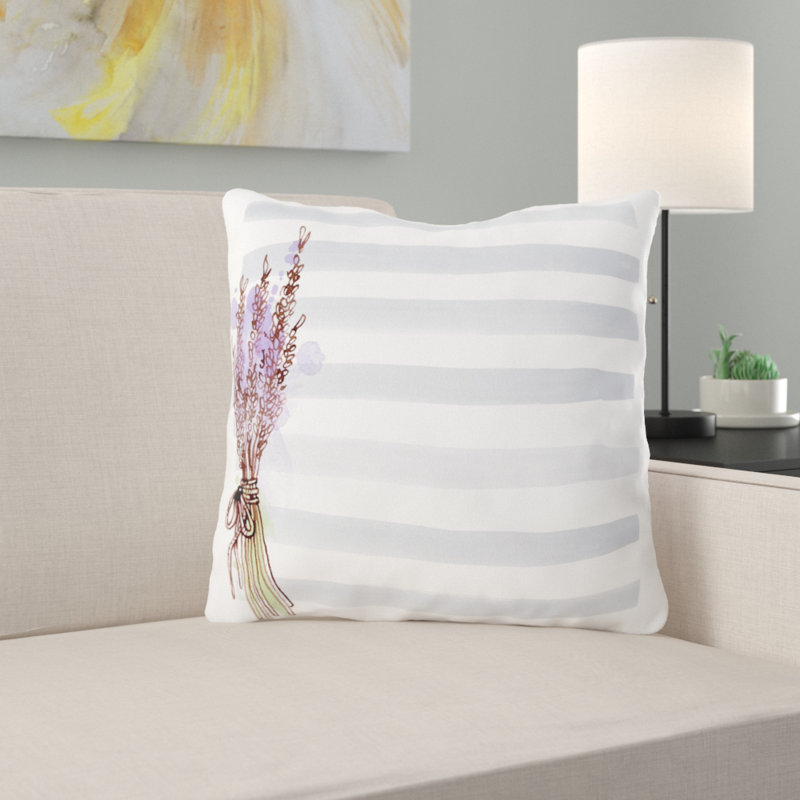Coussin décoratif Floral, Intérieur, Microsuède