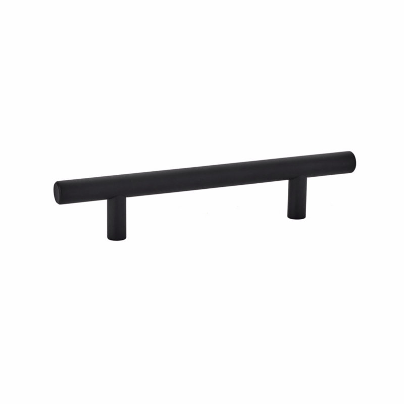 Bar Pull, Flat Black, 4"