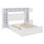 Lit en bois avec armoire, tablette et prises tout-en-un-524850449