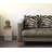 Black Zebra Animal Print Silk Reversible Throw Pillow-1717089385
