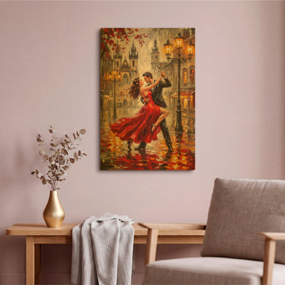 " Dancing Beneath the Lamps " Print