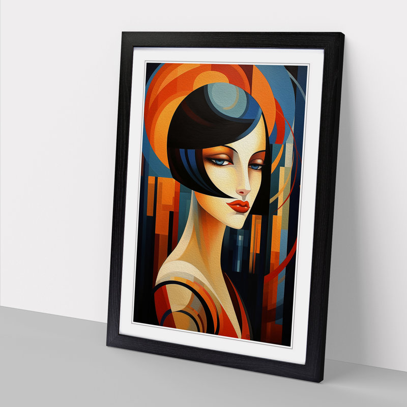 Single Picture Frame Print on Wood, Black Framed, 34cm H x 25cm W