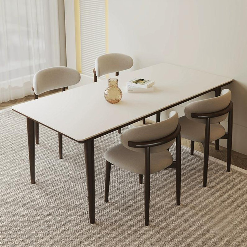 Ensemble de chaises de table en bois de frêne élégant, 5, H 29,52 po x L 59,05 po x l 31,49 po