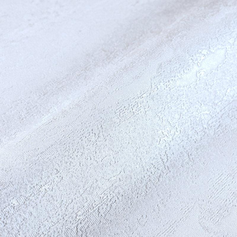 Ellishia Solid Colour Embossed Wallpaper, Minimalist Classical Wallcovering, Washable, White