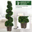 112cm Faux Boxwood Tree in Pot
