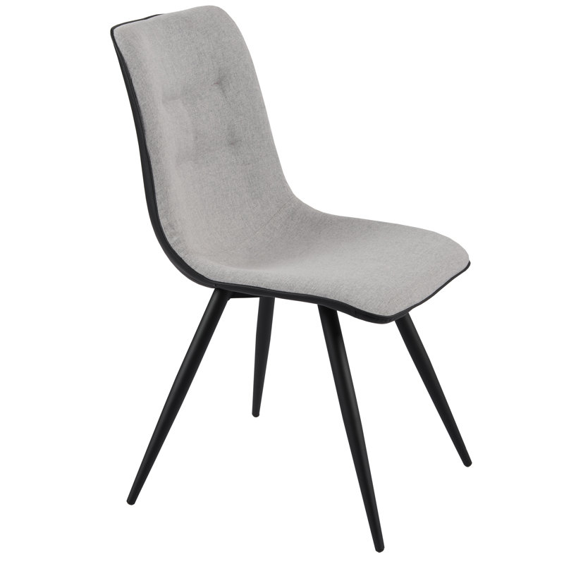 Benedick Kitson Tufted Side Chair in Grey