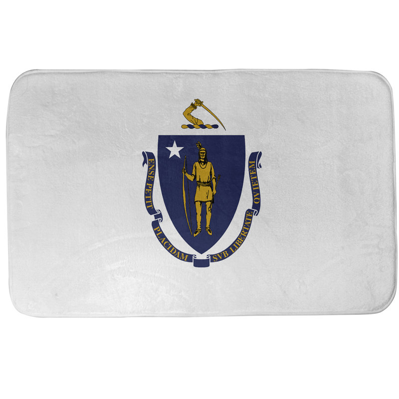Tapis pour salle de bain du massachusetts flags Fawcett, l 21 po x L 34 po