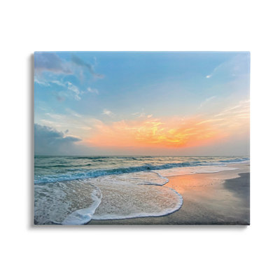 " Layered Beach Foam Sunrise " by Mary Lou Photography