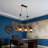 6 - Light Dimmable Geometric Chandelier