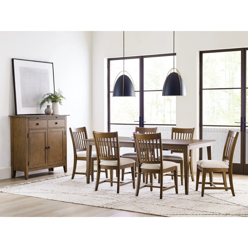 80" RECTANGULAR LEG TABLE, LATTE