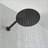 10-Inch Wall Mounted Rain Shower System with Handheld, Matte Black-125774590