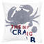 Coussin décoratif intérieur/extérieur en plumes crabes crabes