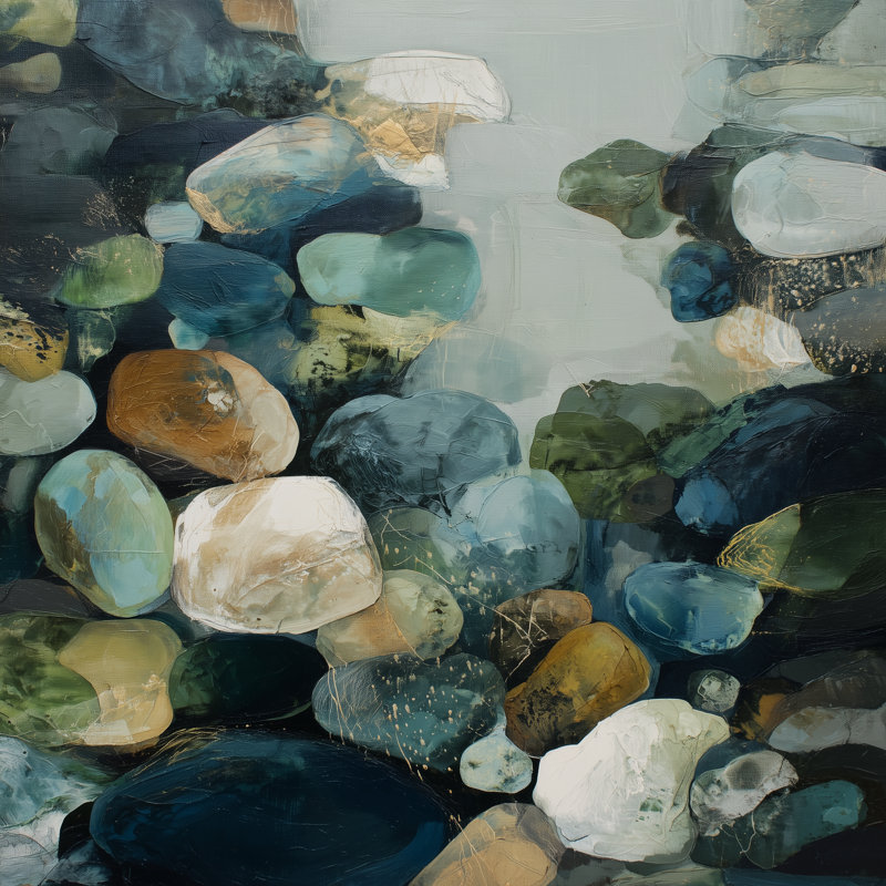 Beneath the Surface, 40" H x 40" W