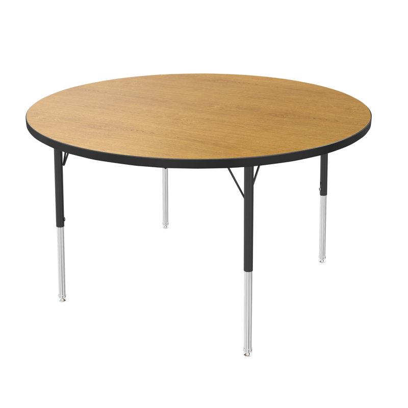 Table d'activité à hauteur réglable MG, H 24 po x L 48 po x l 48 po, Chêne solaire