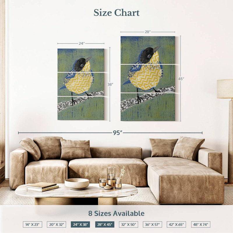 Brampt Patchwork Wren II, H 38 po x l 24 po
