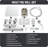 Brushed Shower System Wall Mount With Rain Shower Head And Handheld Shower Set - High Pressure, 3-Mode Diverter, Water Hammer Prevention, All-Metal Construction-114406386