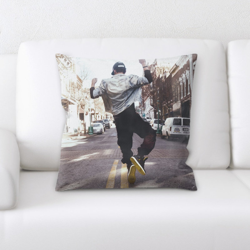 Coussin en jeté hip hop