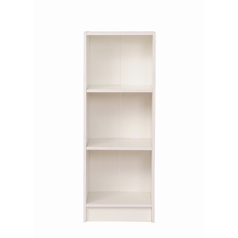 Zaira 80cm H x 40cm W Standard Bookcase, White, 106cm H x 40cm W x 30cm D