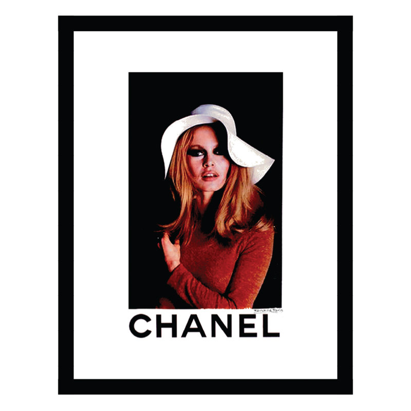 Brigitte Bardot, reproduction d'art encadrée