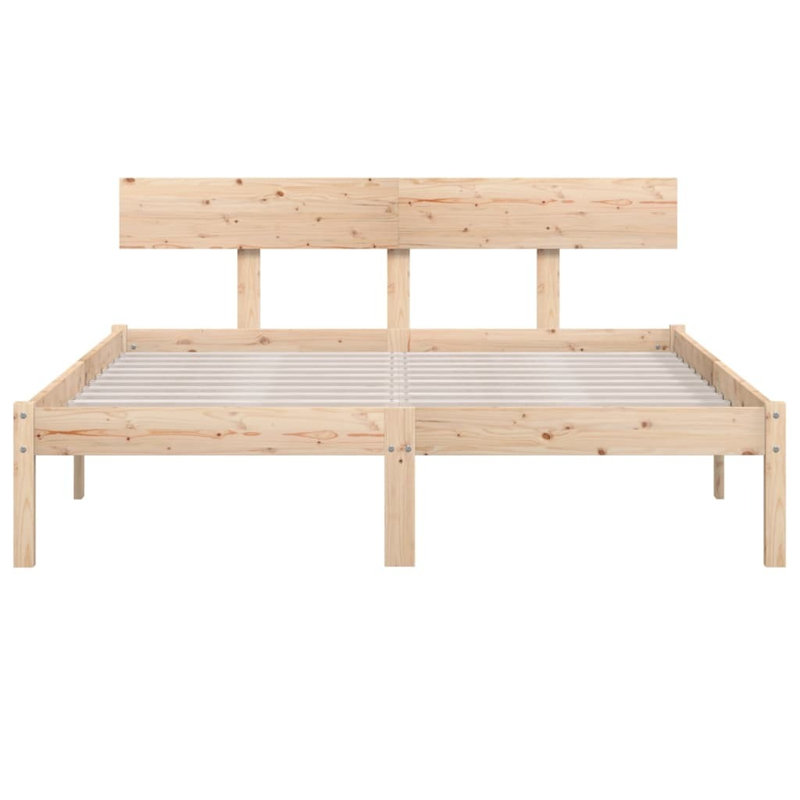Garric Solid Wood Bed, 140 x 200cm, natural