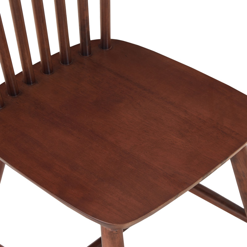 Chaises de salle à manger en bois d'hévéa Ternell, Noyer