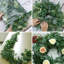 Paquet de 4 guirlandes de 6,5 pi avec guirlande de feuilles d'eucalyptus argentées et feuilles de saule pour salle de mariage